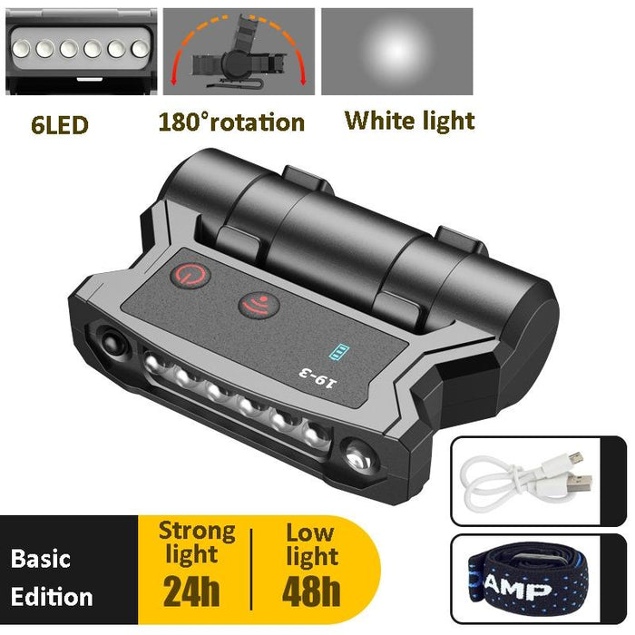 Rechargeable Fishing Headlight With Clip Super Bright