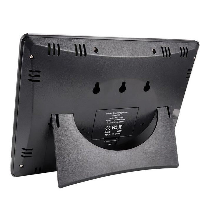 Wireless Colour Screen Weather Clock & Thermohygrometer Wood Grain