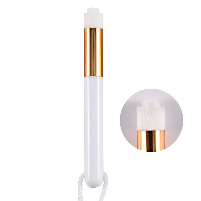 6 Pcs Soft Hair Nasal Washing Brush To Remove Blackheads And Deep Cleansing Nose Pore Shrinkage Cleaning Brush - Protruding Head White Gold