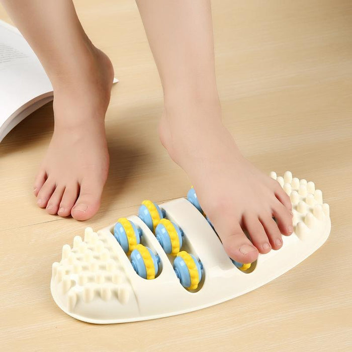 Stimulating Foot Massager Kneading Acupuncture Roller White