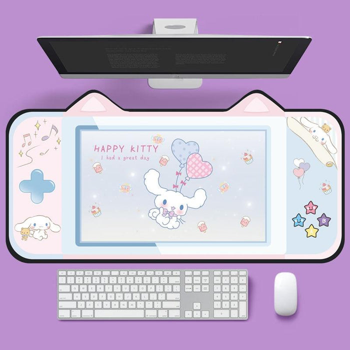 Adorable Cat Ear Desk Pad For Keyboard & Mouse