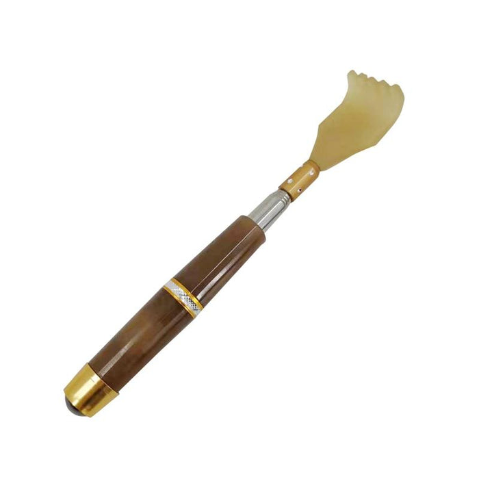 Retractable Back Scratcher With Magnetic Tickler