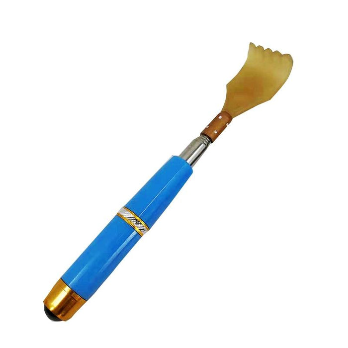 Retractable Back Scratcher With Magnetic Tickler