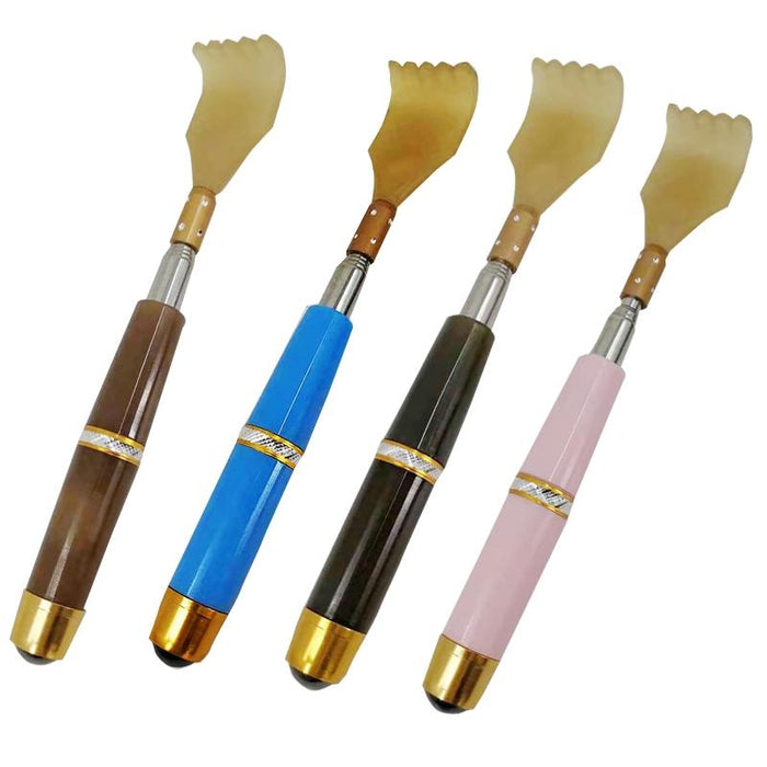 Retractable Back Scratcher With Magnetic Tickler