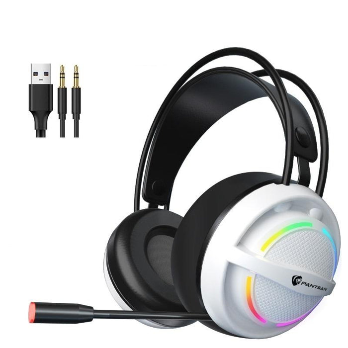 Psh-100 Usb Gaming Earphones With Mic White
