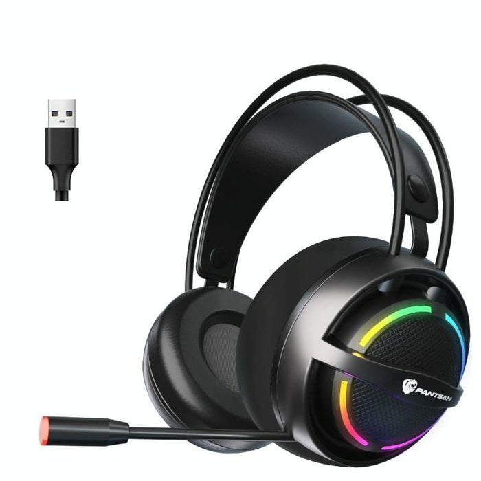 Usb Gaming Earphones With Mic 7.1 Black