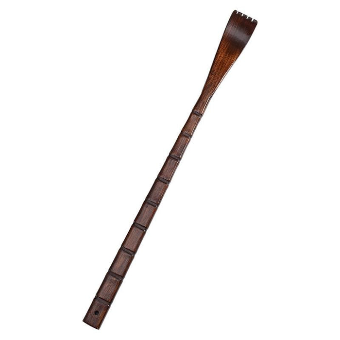 Long Handle Wooden Back Scratcher Square Red
