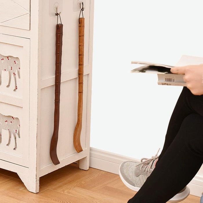 Long Handle Wooden Back Scratcher Dual-Use Massage Scratcher