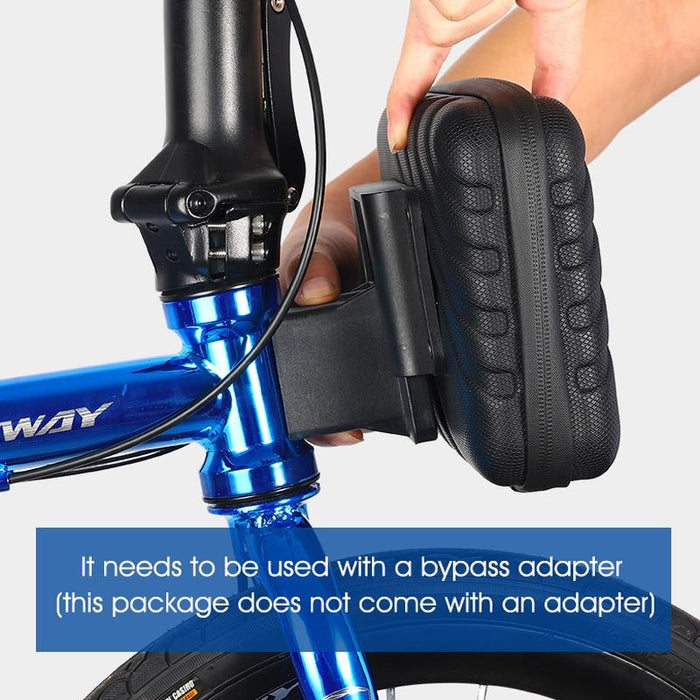 2L Folding Bike Hard Shell Storage Bag Black