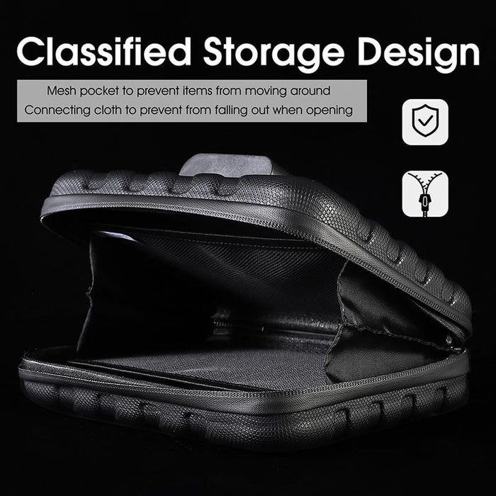 2L Folding Bike Hard Shell Storage Bag Black