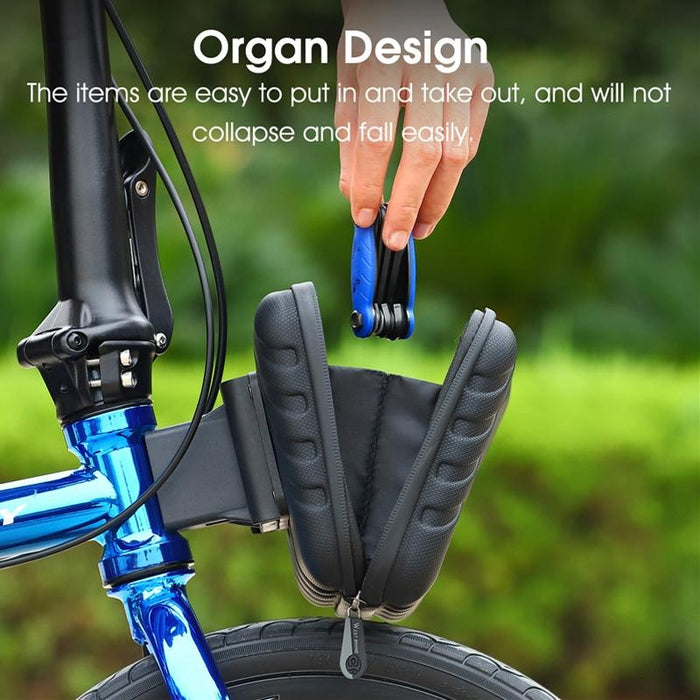 2L Folding Bike Hard Shell Storage Bag Black