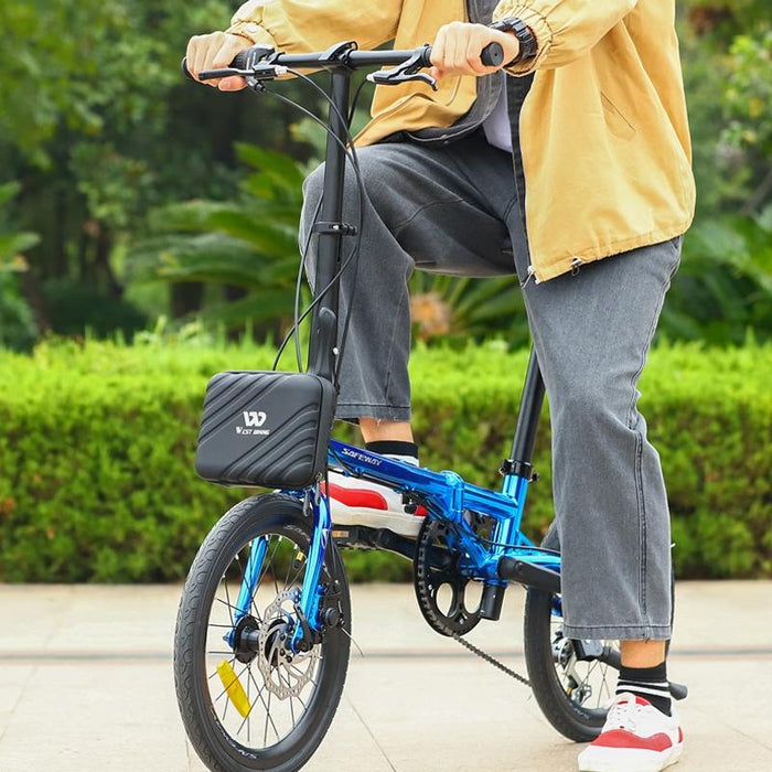 2L Folding Bike Hard Shell Storage Bag Black