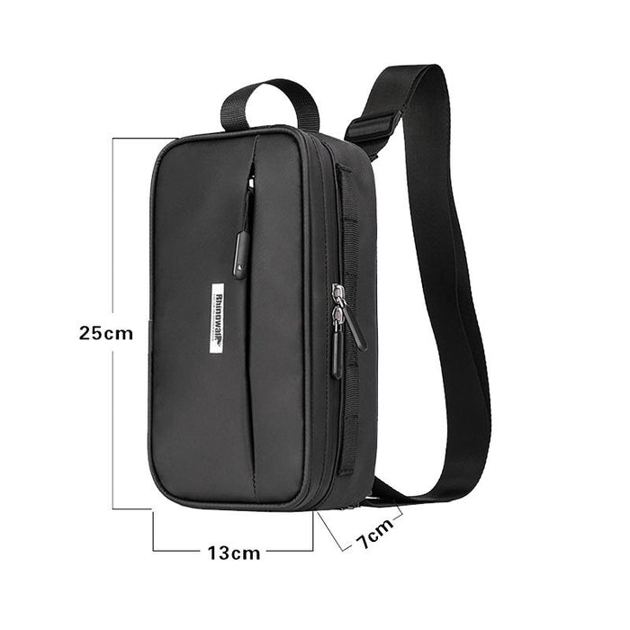 2.5L Waterproof Front Bike Bag Water Repellent Matt Black