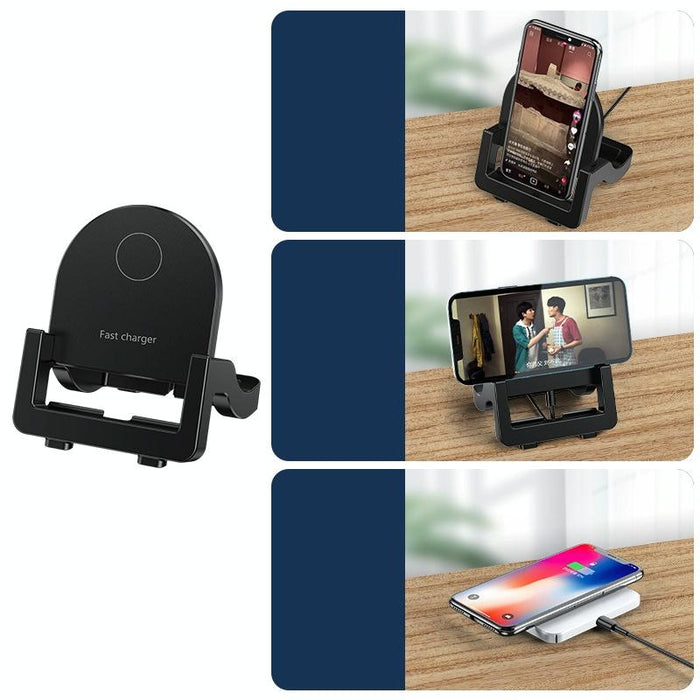 15W Vertical Wireless Fast Charger With Phone Holder