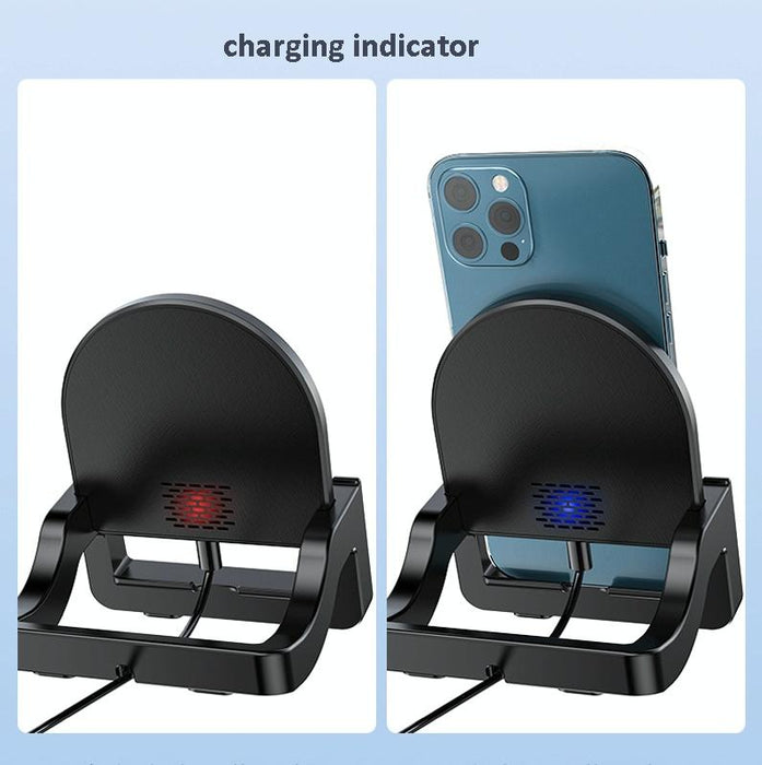 15W Vertical Wireless Fast Charger With Phone Holder