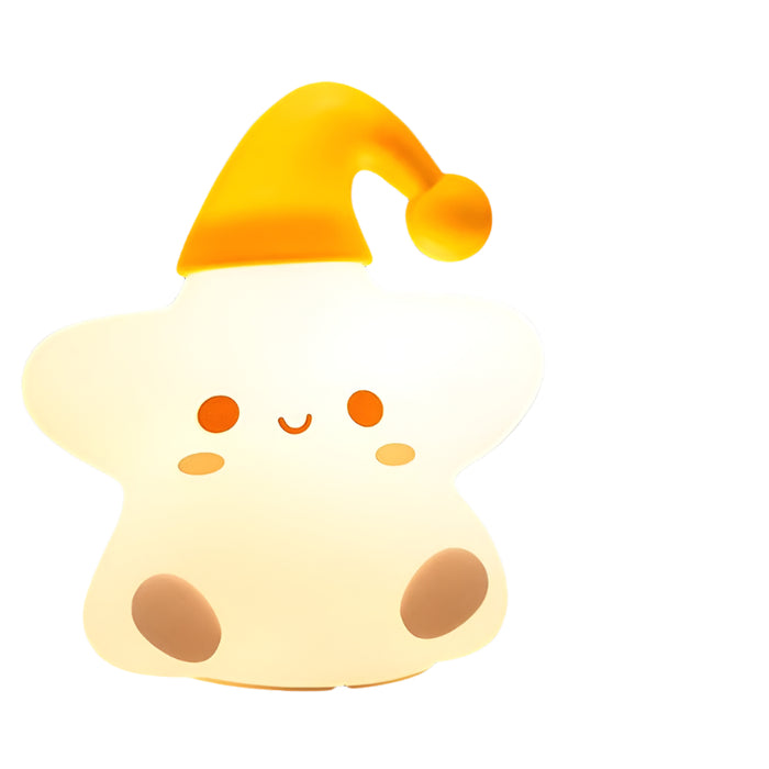 Touch Sensor Silicone Star Night Light Colourful Bedside Lamp