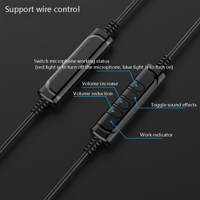 Universal Usb Headphones Black