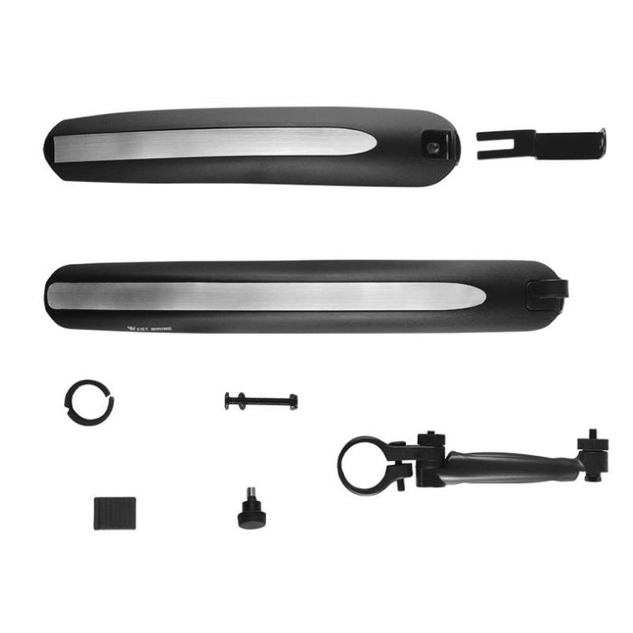 Reflective Folding Bike Mudguard Black