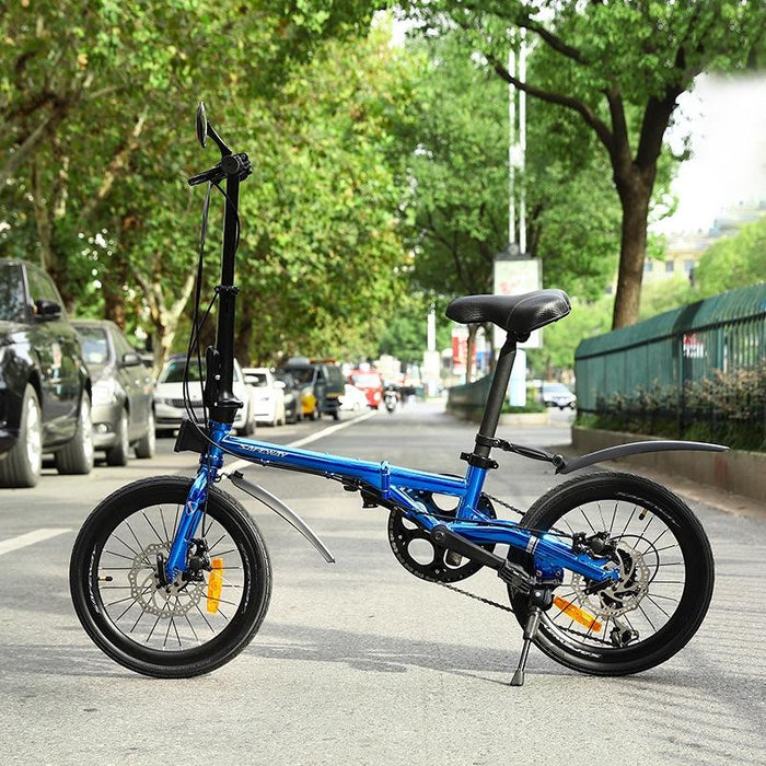 Reflective Folding Bike Mudguard Black