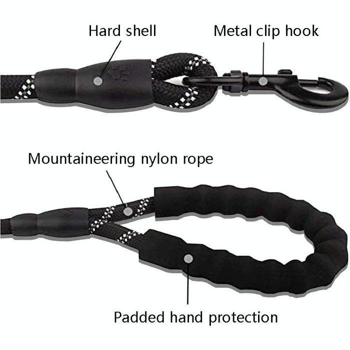 Reflective Dog Pull Rope 200Cm Long 1.2Cm Thick