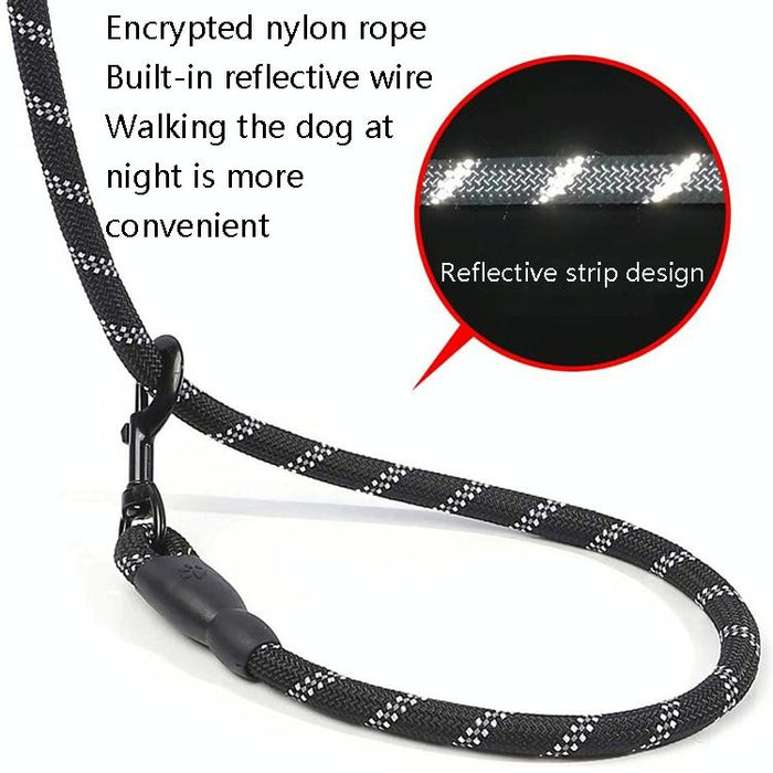 Reflective Dog Pull Rope 200Cm Long 1.2Cm Thick