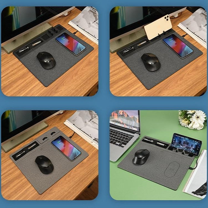 Jj 82401 Mouse Pad With Phone Charging & Holder