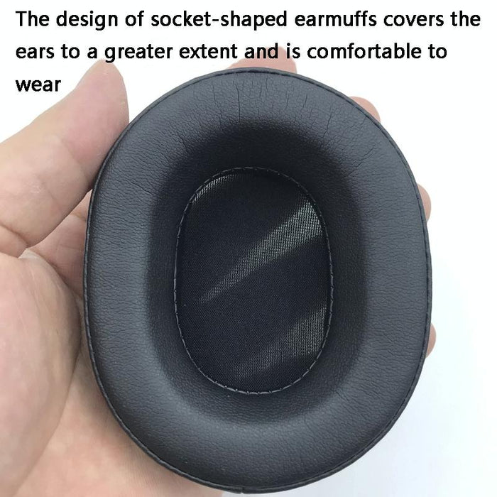 2 Pcs Headset Protein Leather Earmuffs For Audio-Technica Ath-Ws660Bt