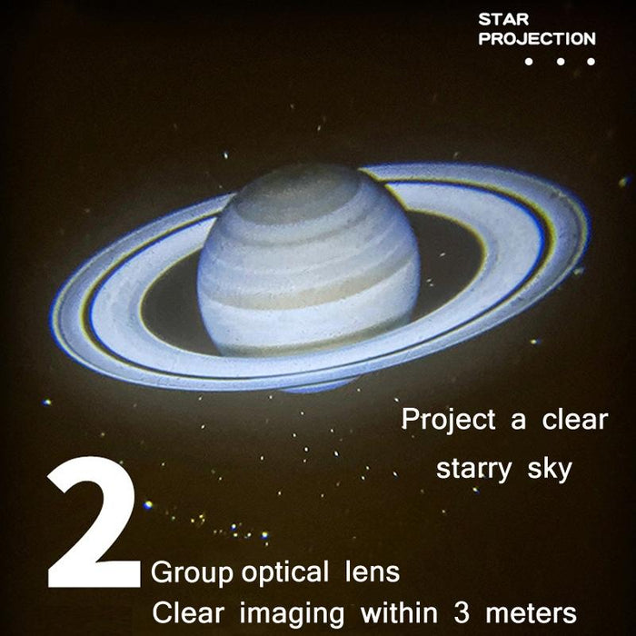 32-Slide Yellow Led Car Starry Sky Projector