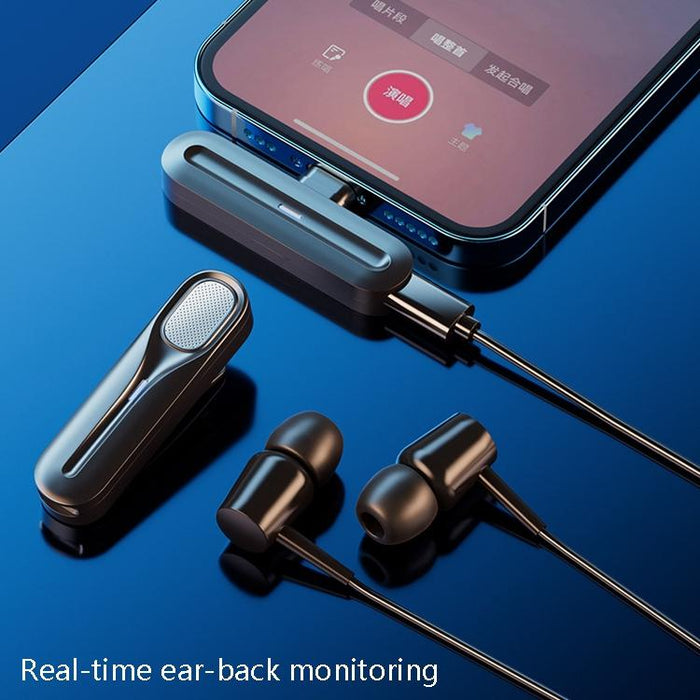 2.4G Wireless Collar Microphone + Charging Bin For Live Broadcast