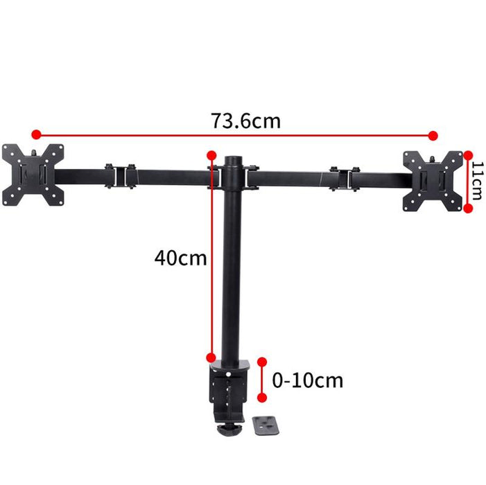 Desktop Lifting Monitor Stand Bracket Double Screen Table Clip