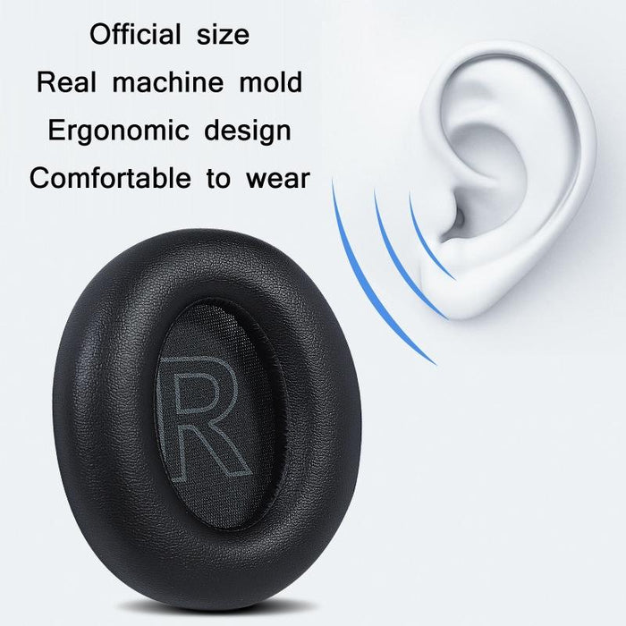 2 Pack Black Earphone Covers For Anker Soundcore Life Q20