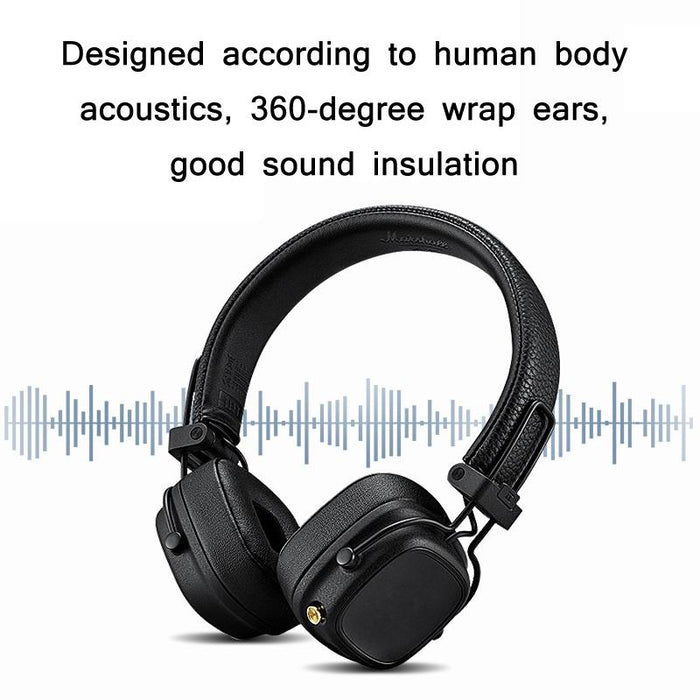 2Pcs Sponge Earphone Cover For Marshall Major Iv Black