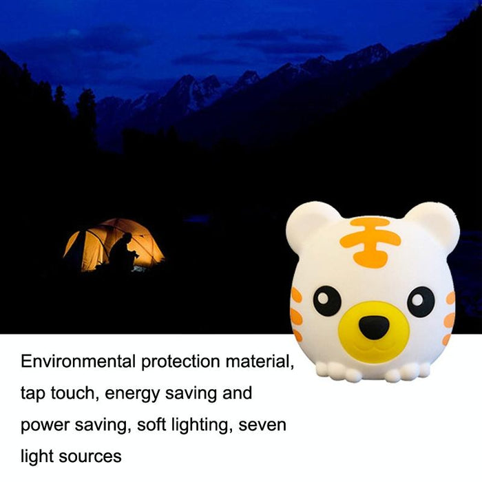 Usb Colourful Tiger Night Light Da006