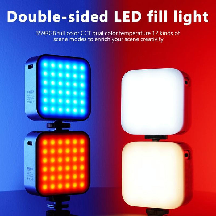 D01 66 Leds 2500-9000K Double-Sided Rgb Led Fill Lights