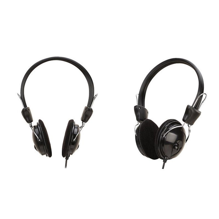 Black 3.5Mm Office Headset 1.6M Cable For Online Classes