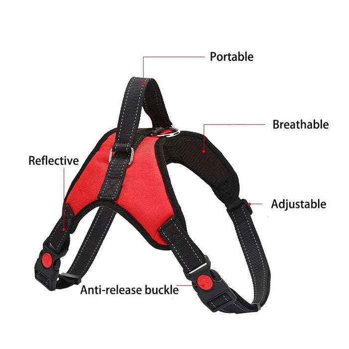 Adjustable Dog Chest Strap Size M