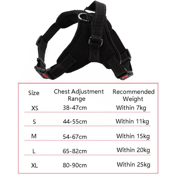 Xl Adjustable Chest Strap For K9 Dogs