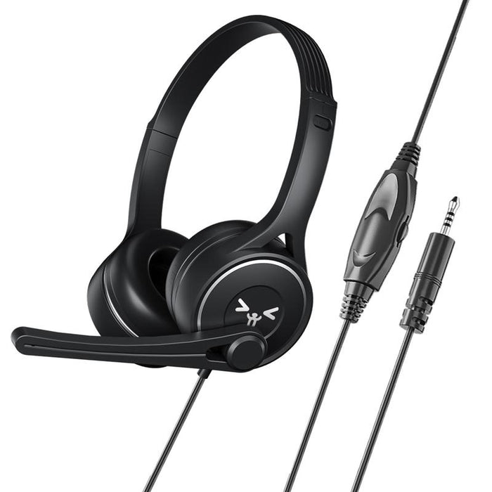 3.5Mm Plug Online Class Headset Black