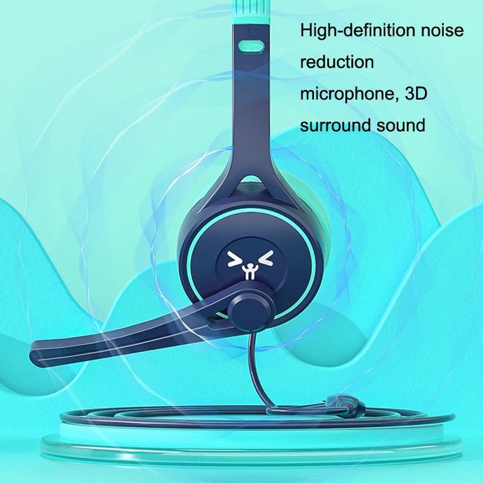3.5Mm Plug Online Class Headset Black