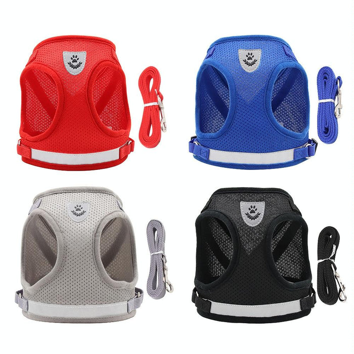 Reflective Breathable Dog Chest Strap Size M