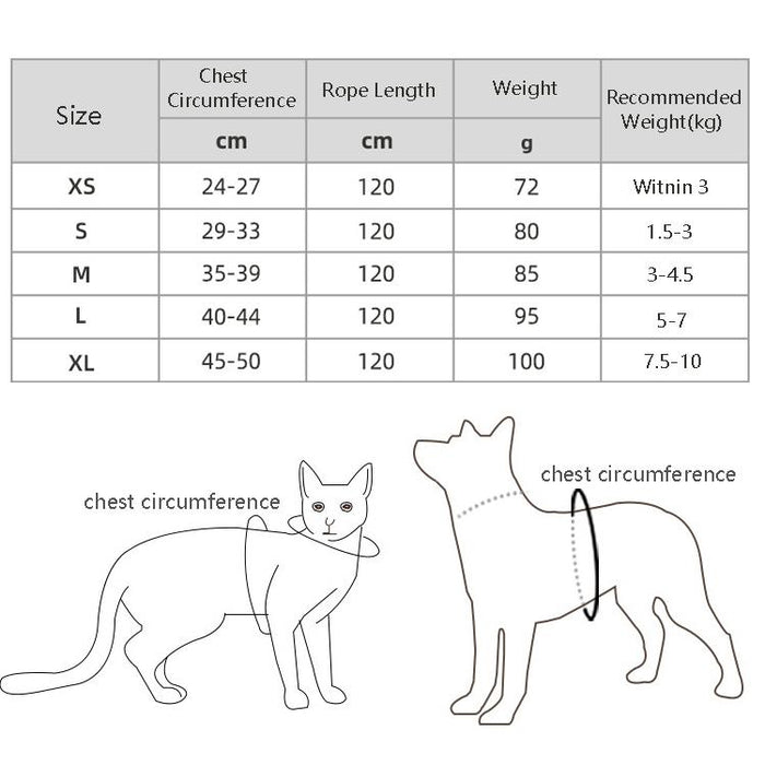 Xl Reflective Breathable Dog Chest Strap Bl 844