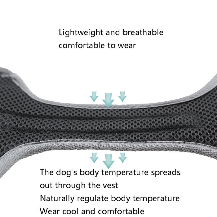 Breathable Mesh Dog Chest Straps Size L