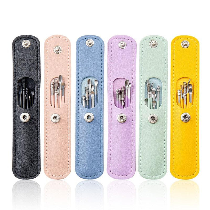 6 In 1 Portable Stainless Steel Ear Pick Black