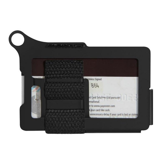Metal Fabric Card Holder For Men Black