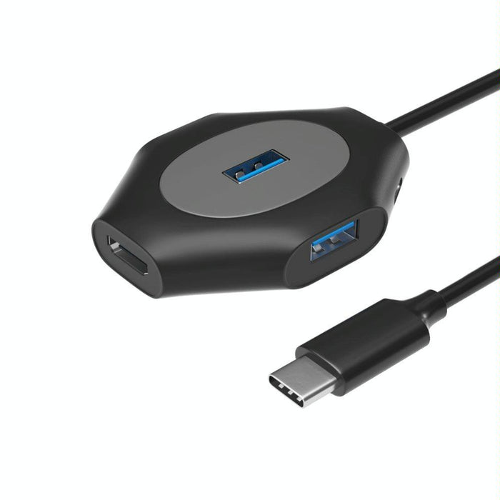 2-In-1 Usb Docking Station Fast Charge Multi-Port Usb3.0 5V+1Xusb3.0+3Xusb2.0