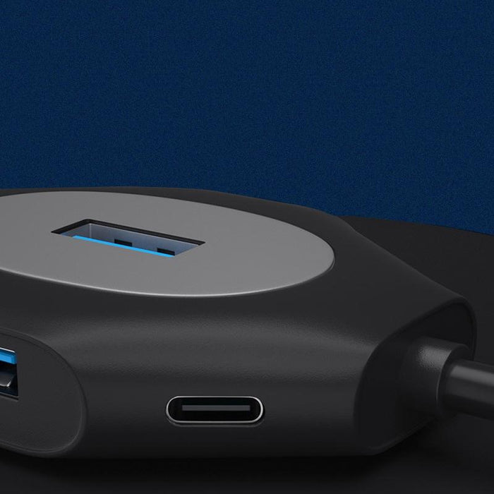 2-In-1 Usb Docking Station Fast Charge Multi-Port Usb3.0 5V+1Xusb3.0+3Xusb2.0