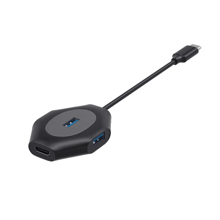 2-In-1 Usb Docking Station Fast Charge Multi-Port Usb3.0 5V+1Xusb3.0+3Xusb2.0