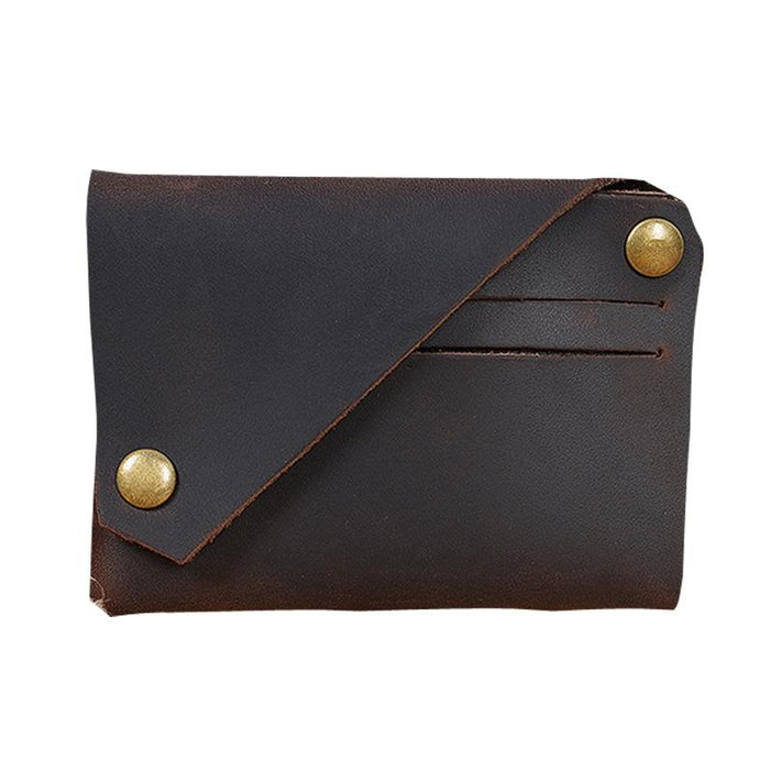 Leather Card Holder For Bank Cards Black