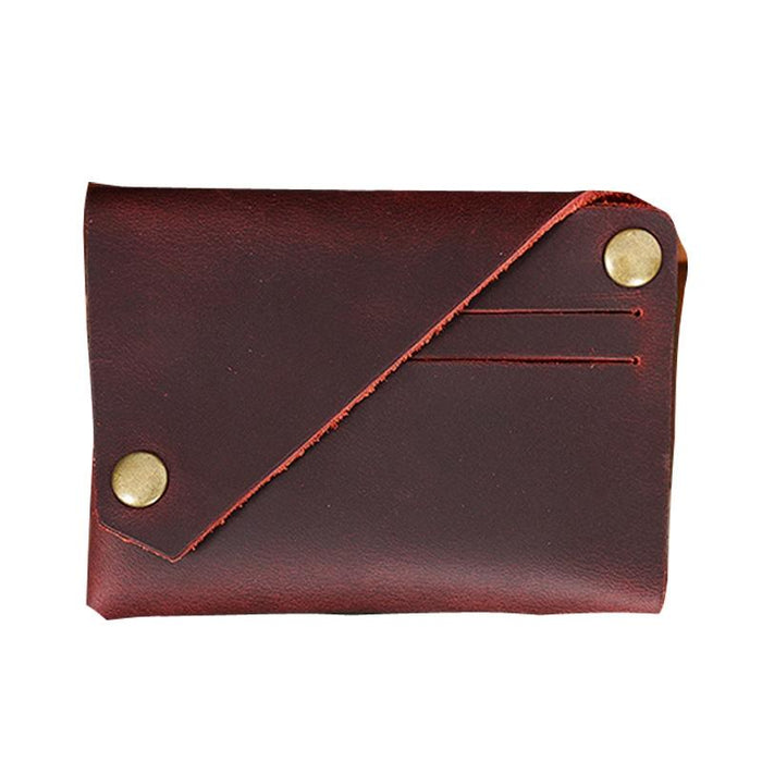 Leather Card Holder For Bank Cards Black