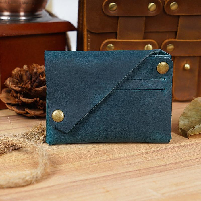 Leather Card Holder For Bank Cards Black